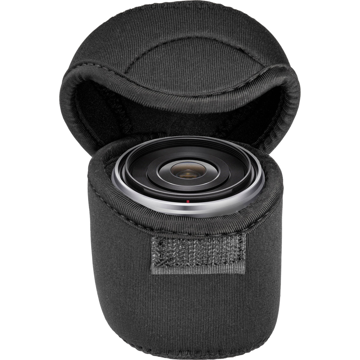 Funda para Lente Ruggard plegable neopreno (3 x 3", Negro) - vista trasera
