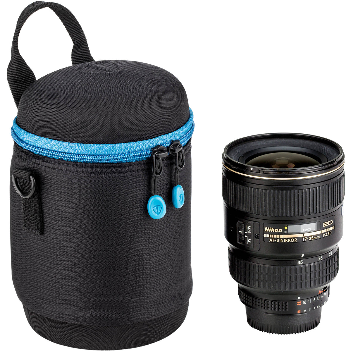 Funda para Lente Tenba blanda Molded EVA Capsule con Extra Padding (Negro, 6 x 4.5") - vista frontal