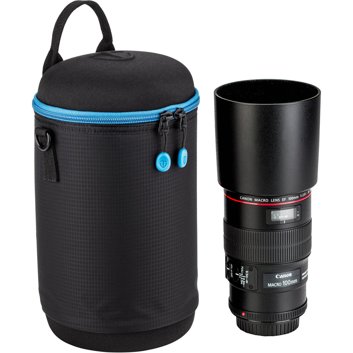 Funda para Lente Tenba blanda Molded EVA Capsule con Extra Padding (Negro, 9 x 4.8") - vista trasera