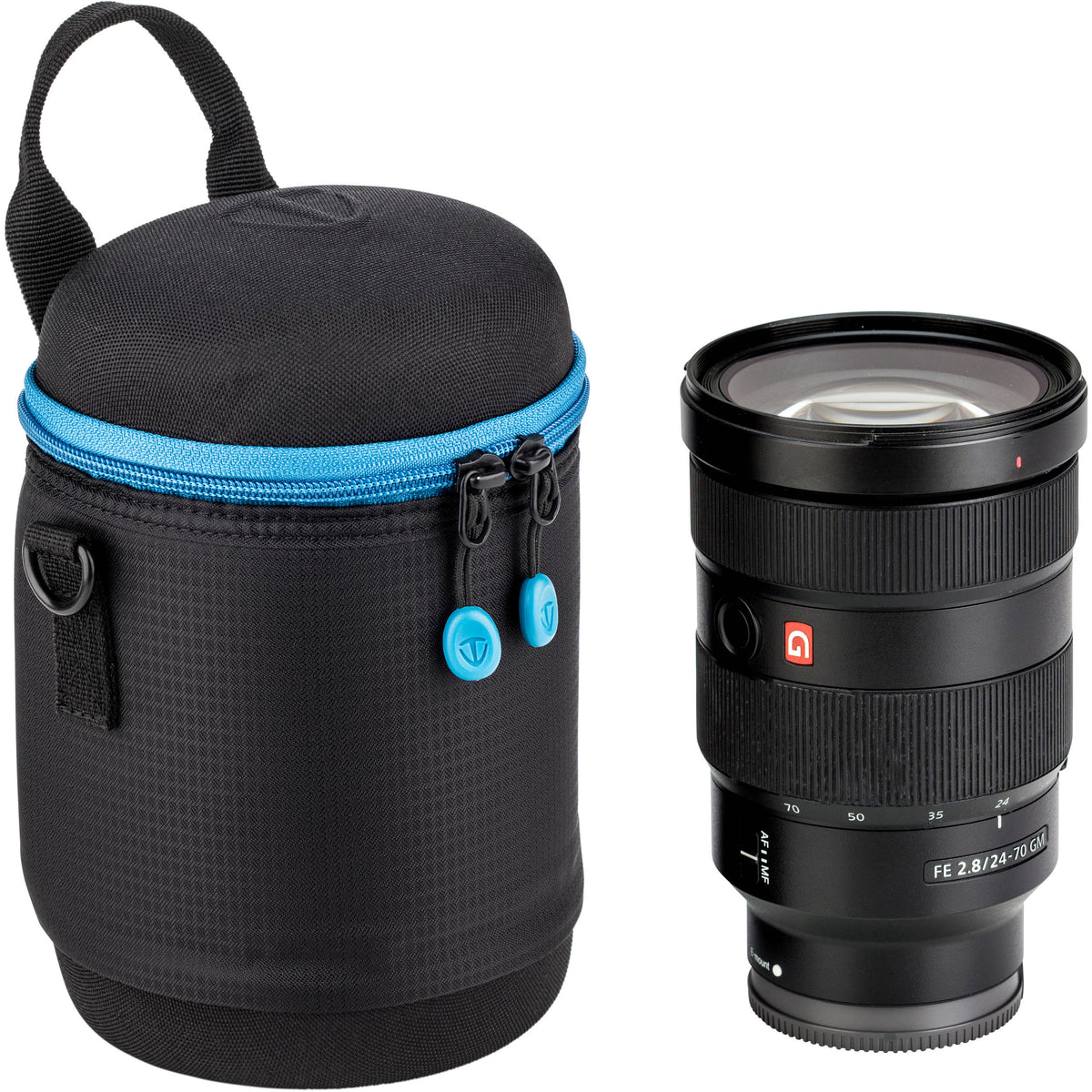 Funda para Lente Tenba blanda Molded EVA Capsule con Extra Padding (Negro, 6 x 4.5") - vista trasera