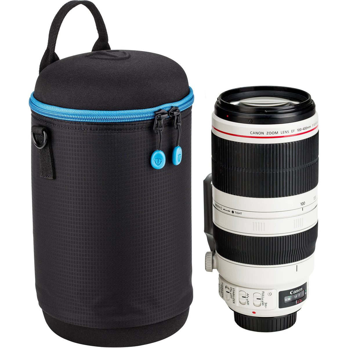 Funda para Lente Tenba blanda Molded EVA Capsule con Extra Padding (Negro, 9 x 4.8") - puertos y conexiones
