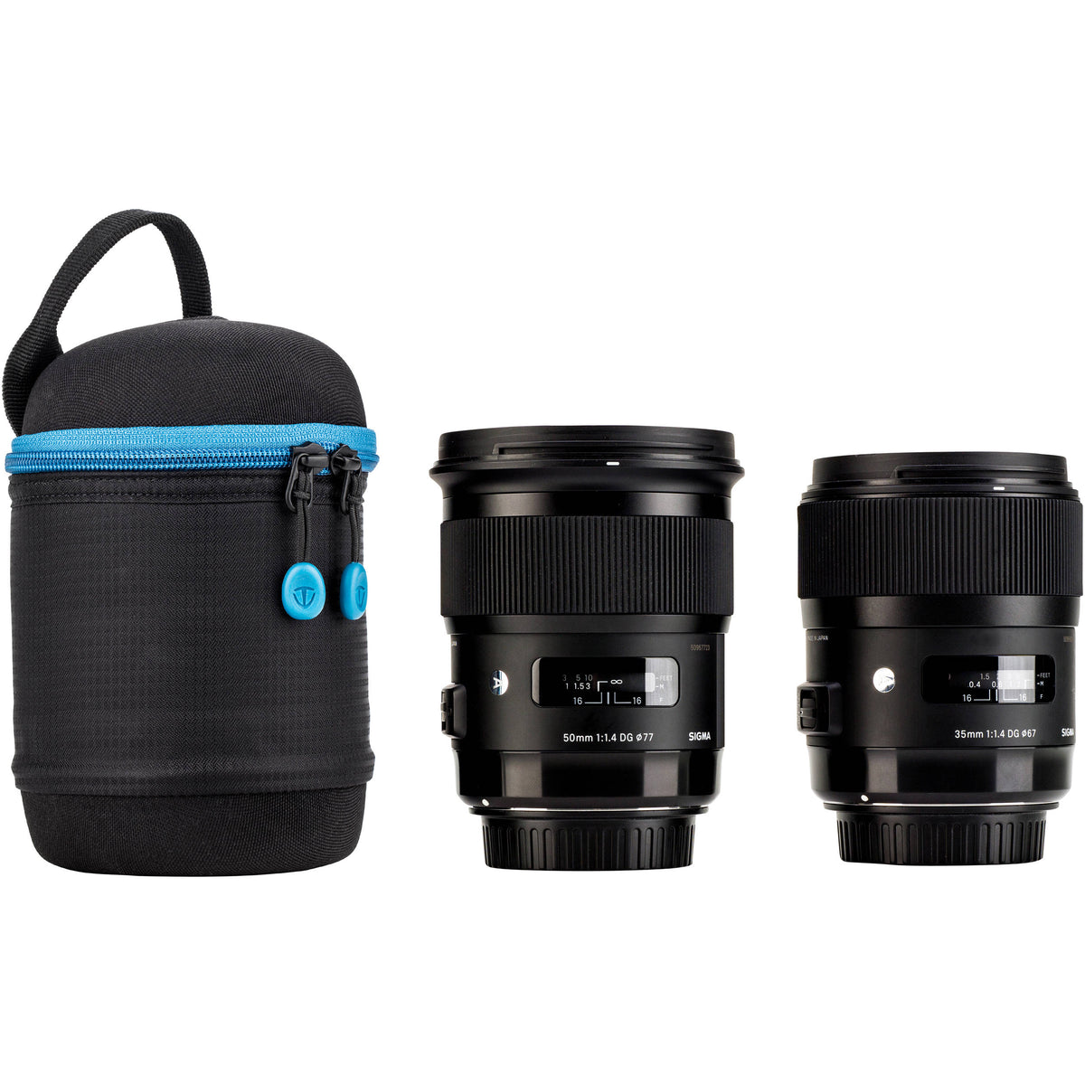 Funda para Lente Tenba blanda Molded EVA Capsule con Extra Padding (Negro, 5 x 3.5") - contenido de la caja
