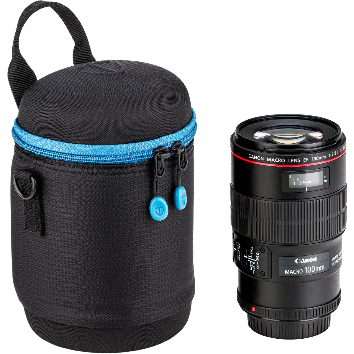 Funda para Lente Tenba blanda Molded EVA Capsule con Extra Padding (Negro, 6 x 4.5") - contenido de la caja