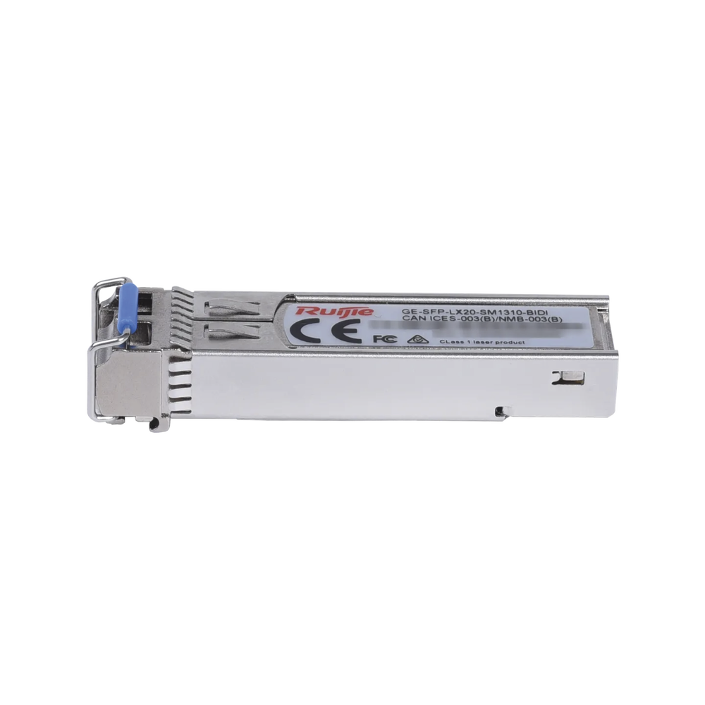 Módulo transceptor GE-SFP-LX20-SM1310-BIDI 1000BASE-LX SFP 1 Ruijie GE-SFP-LX20-SM1310-BIDI Simplex