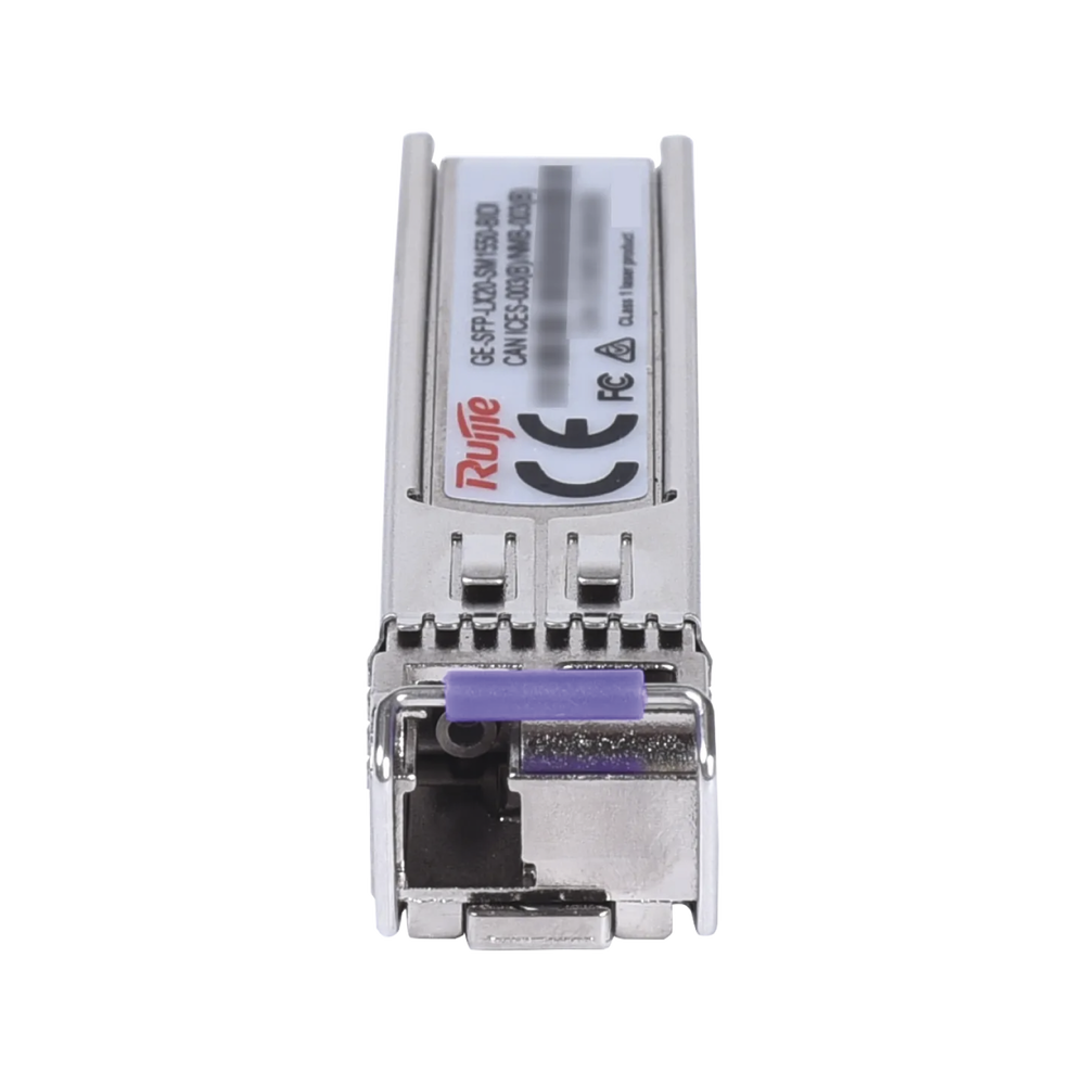 Módulo transceptor GE-SFP-LX20-SM1550-BIDI 1000BASE-LX SFP 1 Ruijie GE-SFP-LX20-SM1550-BIDI Simplex