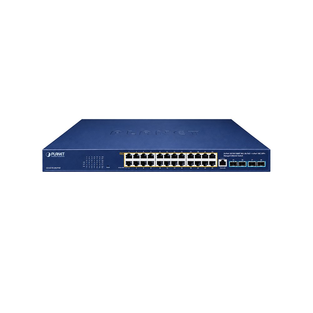 Switch Ethernet administrado Planet GS421024UP4X 24 puertos