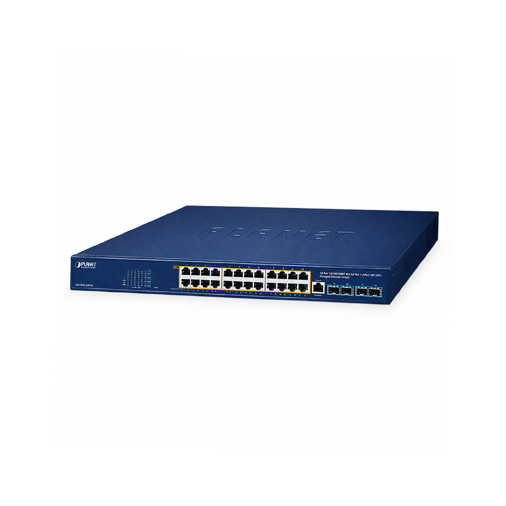 Switch Ethernet administrado Planet GS421024UP4X 24 puertos