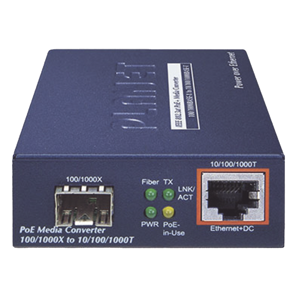 Convertidor de Medios IEEE802.3 AF Planet GTP-805A
