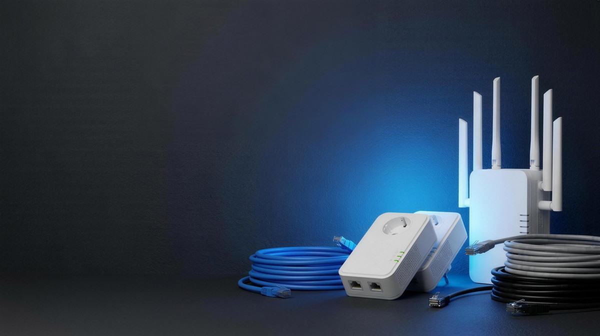 Banner de accesorios de red TP-Link extensores y powerline en Venezuela — Sigma Tiendas