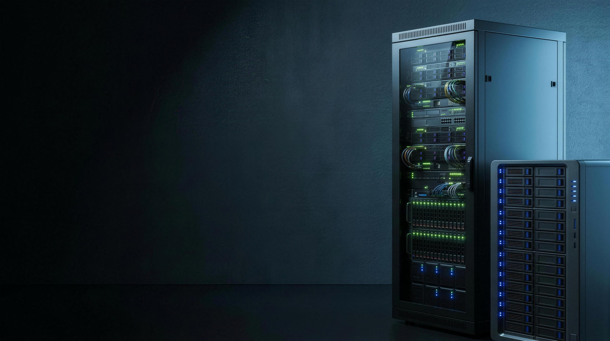 Banner de servidores y almacenamiento en red (rack, torre, NAS) en Venezuela — Sigma Tiendas