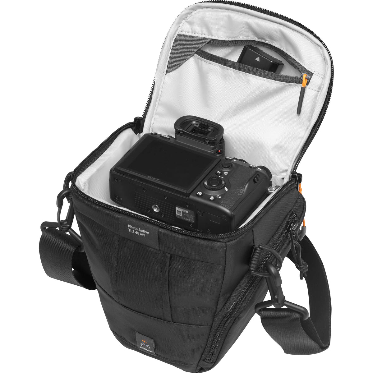 Holster Lowepro Photo Active TLZ 45 AW Top-Loader Bag (Negro) - vista frontal