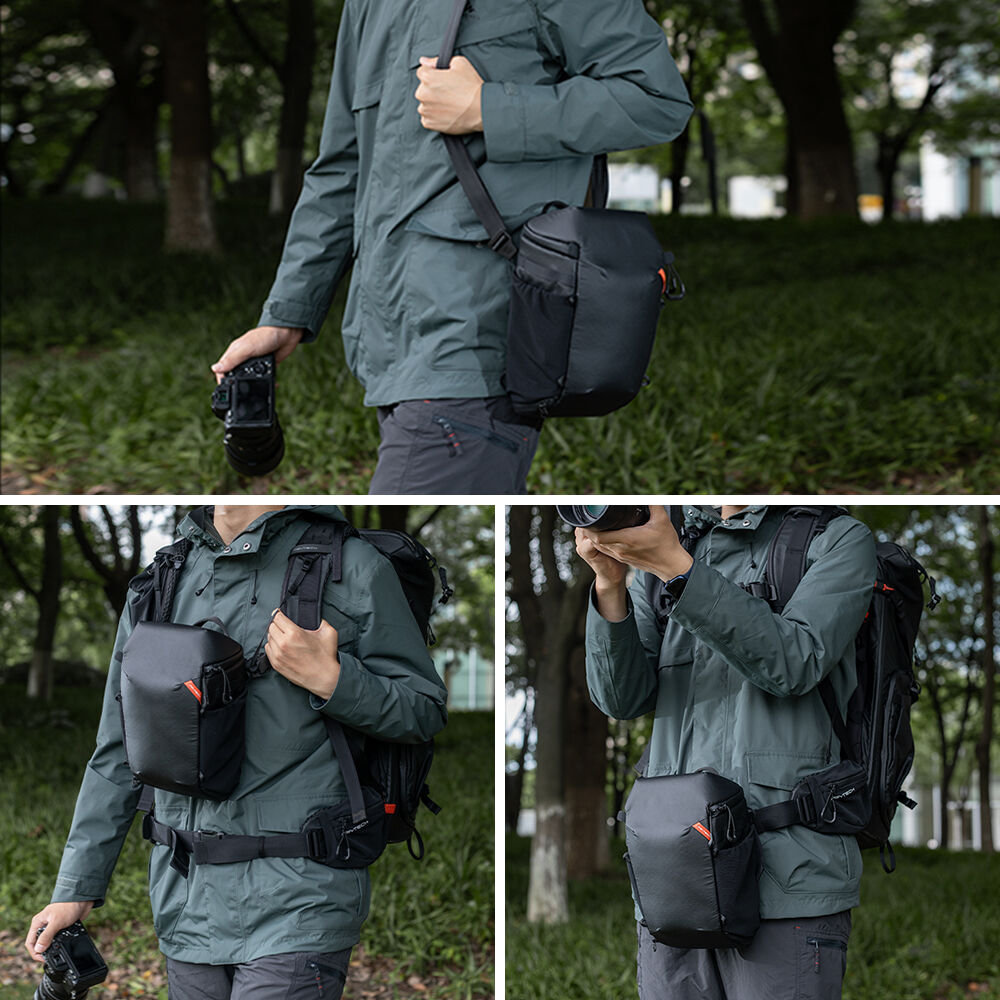 Holster PGYTECH Top Loader (Negro) - vista lateral