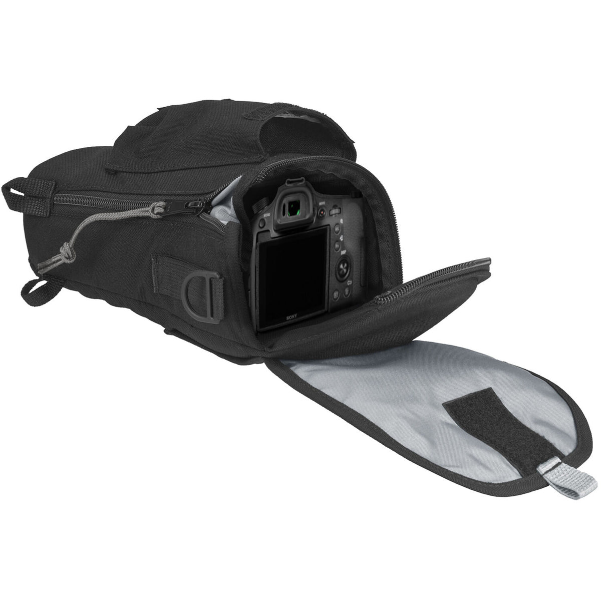 Holster PortaBrace Waist Belt Bag para Canon EOS R7 - vista lateral