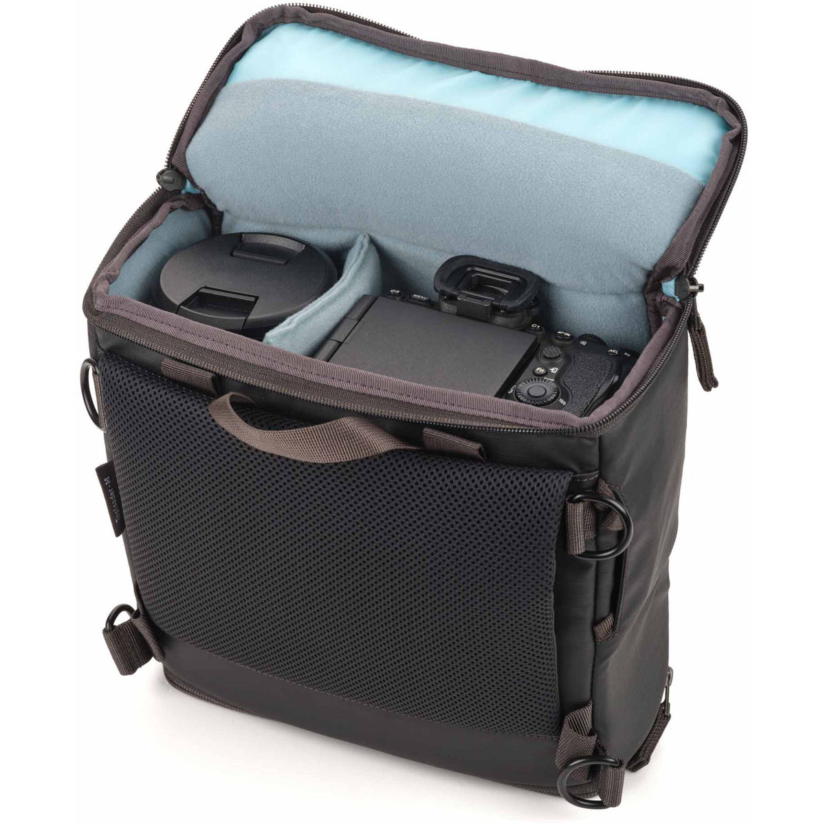 Holster Shimoda Designs Top Loader (Negro, Mediano) - puertos y conexiones