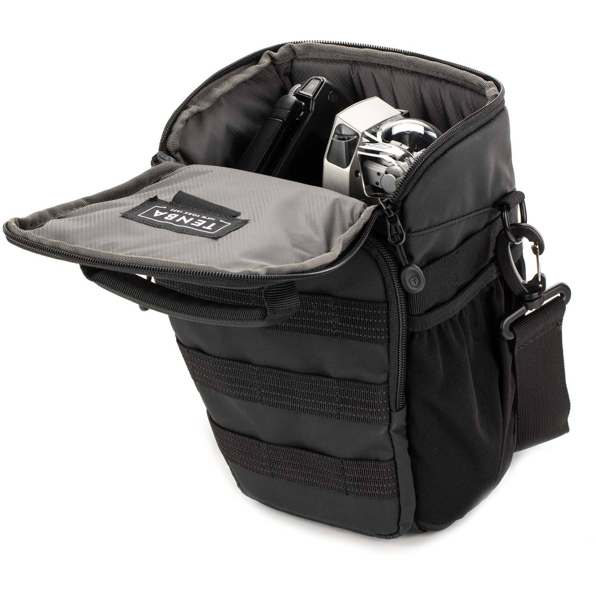 Holster Tenba Axis V2 Top-Loading Bag (Multicam Negro, 4L) - vista lateral