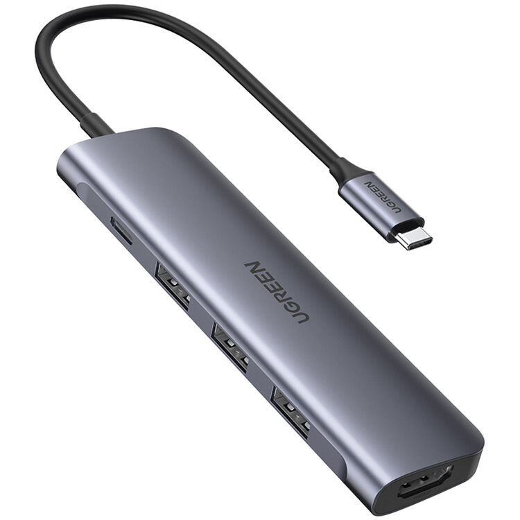 Hub USB UGREEN USB-C a HDMI con 3 Puertos USB-A y Carga 100W - vista principal