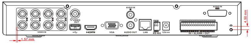 DVR Hikvision - 5 Megapixel Lite - 3K Lite - Acusense (Evista falsas alarmas) - Audio por Coaxitron - 1 Bahía de Disco D