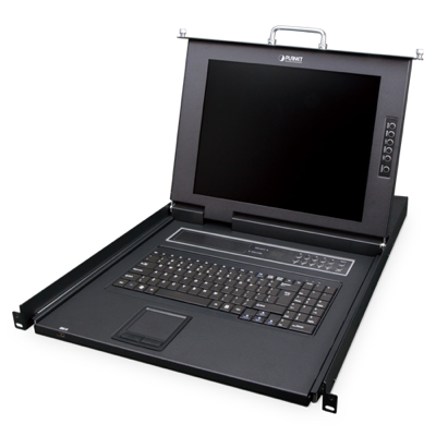 17" 8-Port Combo VGA LCD IP KVM Planet IKVM-210-08M
