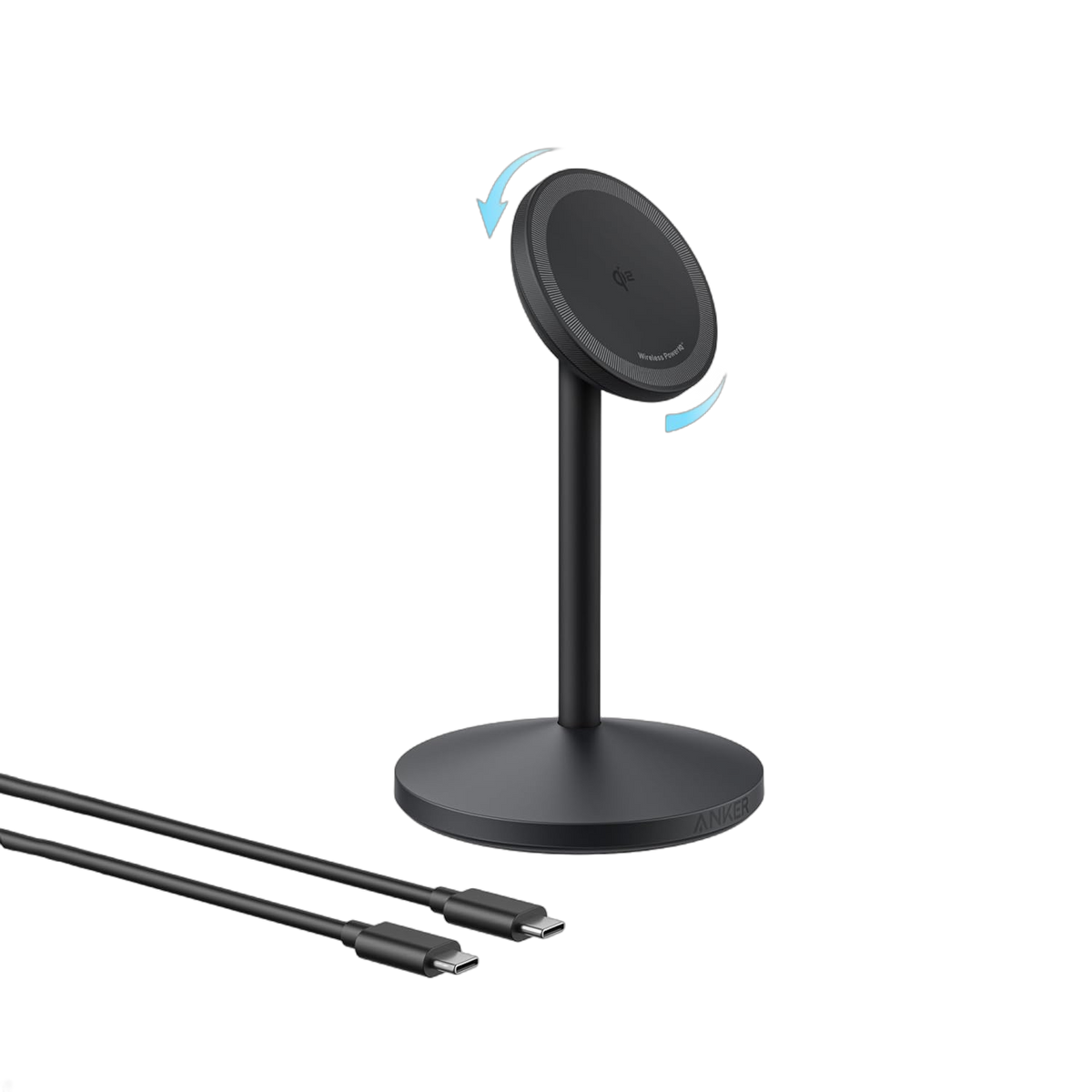 Cargador Inalámbrico Anker MagGo Wireless Charger Stand Negro