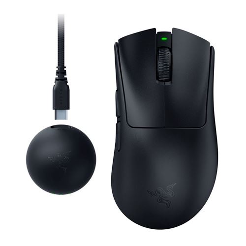 Razer DeathAdder V4 Pro Wireless Ergonomic Gaming Mouse - Black — vista 1