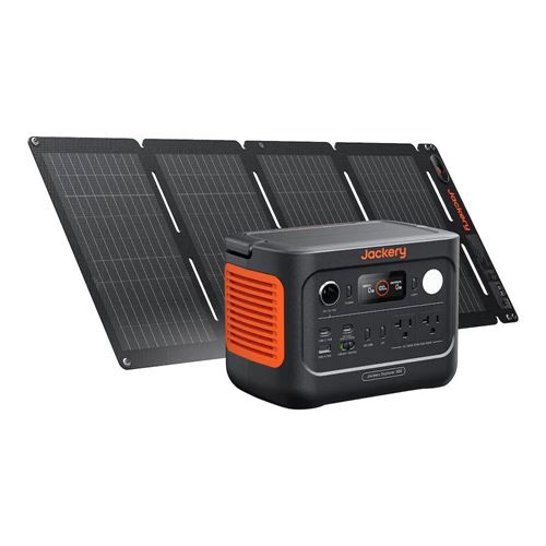Jackery Explorer 300 v2 Portable Power Station with SolarSaga 40 Air — vista 1