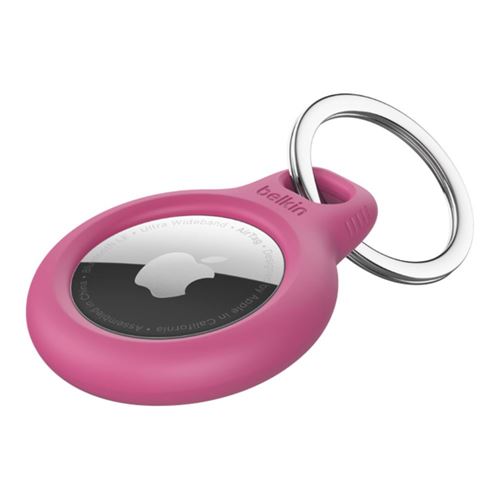 Belkin Secure Holder with Key Ring for AirTag - Pink — vista 1