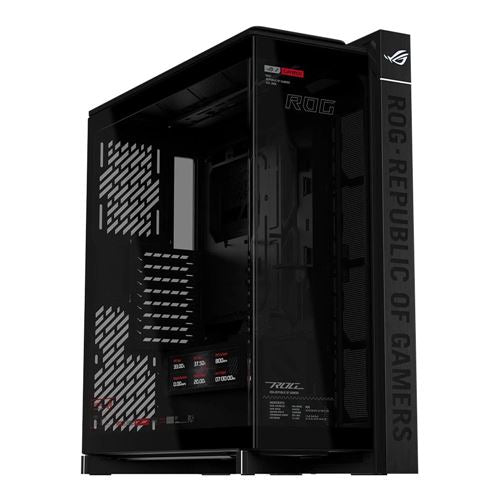ASUS ROG Cronox Tempered Glass eATX Full Tower Computer Case - Black — vista 1