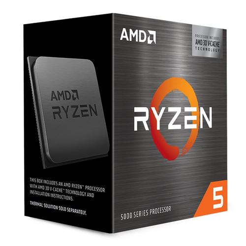 AMD Ryzen 5 5600X3D Vermeer AM4 3.3GHz 6-Core Boxed Processor - Heatsink Not Included — vista 1