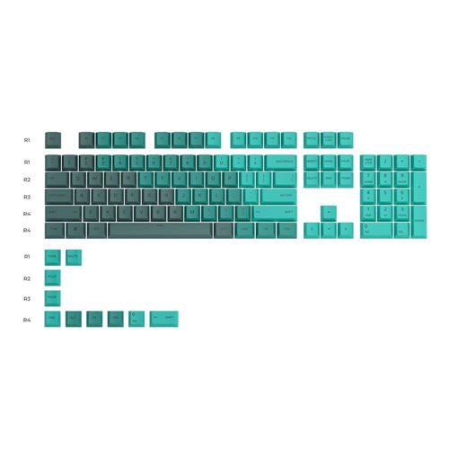 Glorious PBT Keycaps - Rain Forest — vista 1
