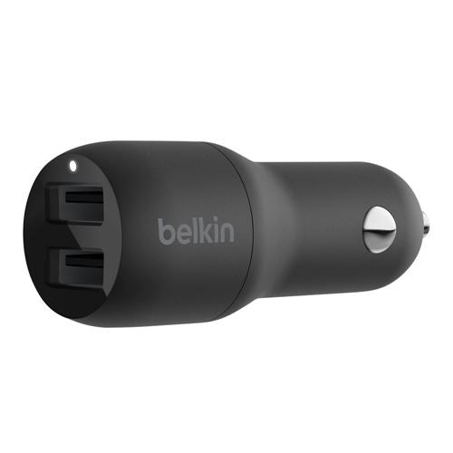 Belkin BoostCharge Dual USB-A Car Charger 24W — vista 1