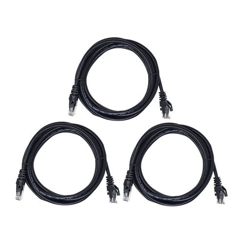 PPA 7 Ft. CAT 6 Snagless Ethernet Cable 3 Pack - Black — vista 1
