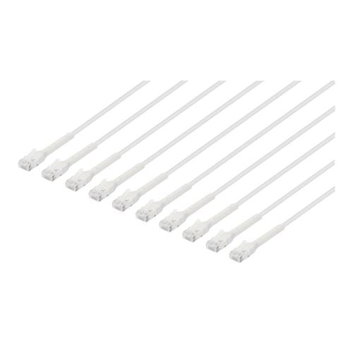 Intellinet Cat6 Stranded U/UTP FlexiBoot Slim Network Patch Ethernet Cable 1ft., 10-Pack-  — vista 1