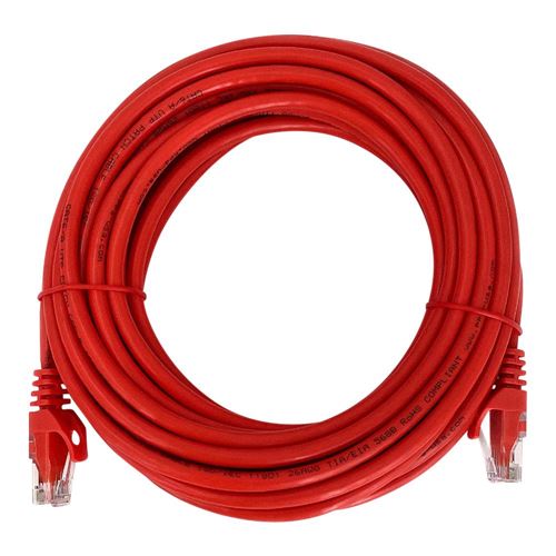 PPA 25 Ft. CAT 6 Crossover Ethernet Cable - Red — vista 1