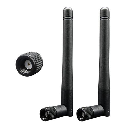 Dual Band WiFi 2.4/5-5.8 GHz 3dBi MIMO RP-SMA Male Bluetooth Antenna - 2-Pack — vista 1