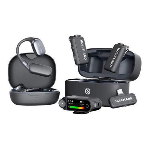 HOLLYLAND LARK MAX 2 Ultimate Combo Wireless Lavalier Microphone Set (2x Transmitters, 1x  — vista 1