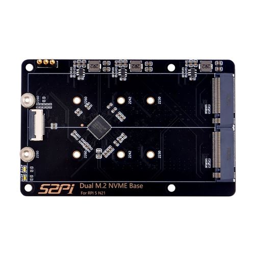 52Pi N21 Dual 2280 NVMe base for Raspberry Pi 5 — vista 1