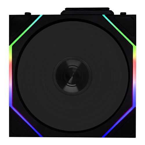 Lian Li UNI FAN TL FLEX Reverse Blade 120mm Fluid Dynamic Case Fan - Black — vista 1