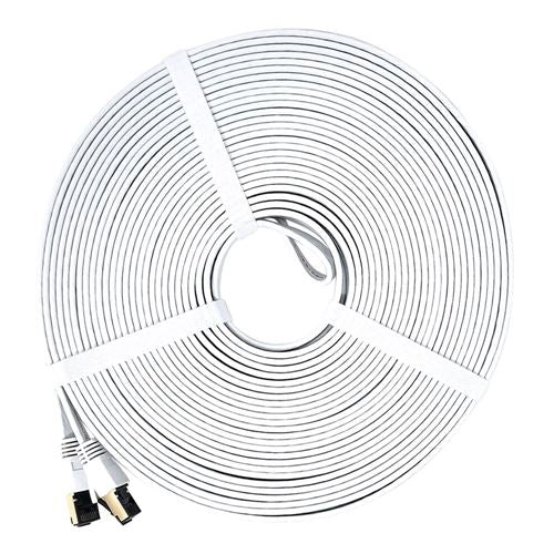 PPA 75 Ft. Flat CAT 8 Snagless Ethernet Cable - White — vista 1