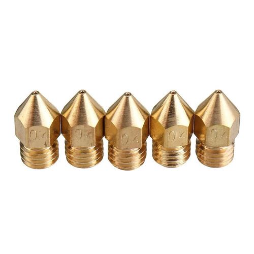 Creality Brass Nozzle Kit - 5 Pieces (MK-ST) — vista 1