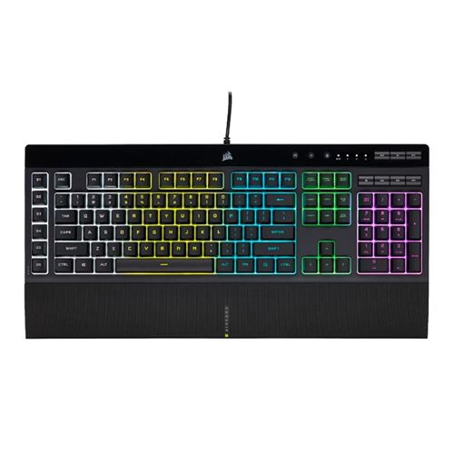 Corsair K55 RGB PRO Gaming Keyboard, Backlit RGB LED, Black — vista 1