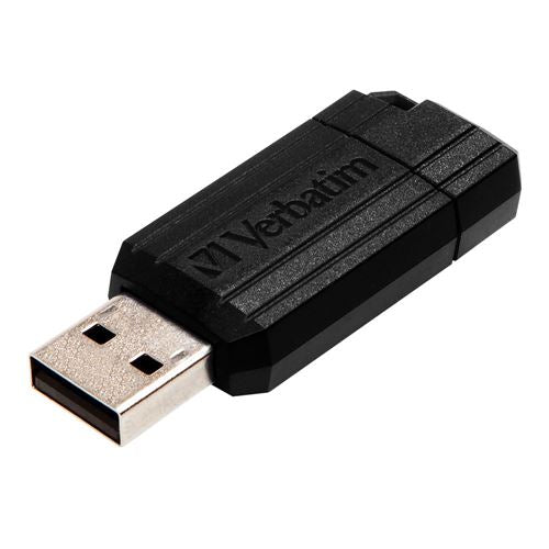 Verbatim 128GB PinStripe USB Flash Drive - Black — vista 1