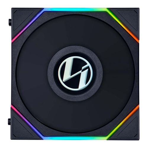 Lian Li UNI FAN TL LCD FLEX 120mm Fluid Dynamic Case Fan - Black — vista 1