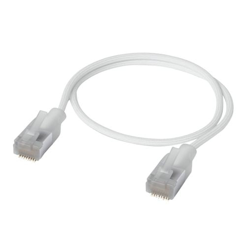 Ubiquiti 1 Ft. UniFi Premium Etherlighting Braided Patch Ethernet Cable - White — vista 1