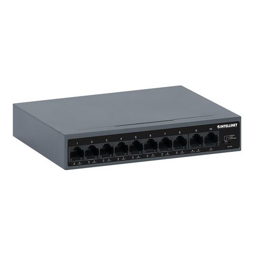 Intellinet 10-Port Ethernets Managed Switch
 95 Budget Across 8 PoE Ports;  2 FE Expansion — vista 1