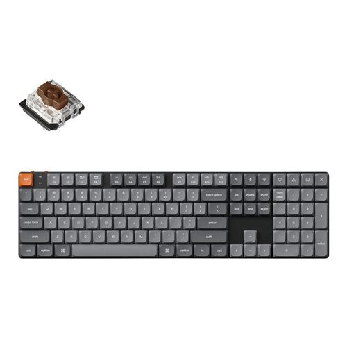 Keychron K5 Max Swappable Gateron RGB Backlight Brown Switch Keyboard — vista 1