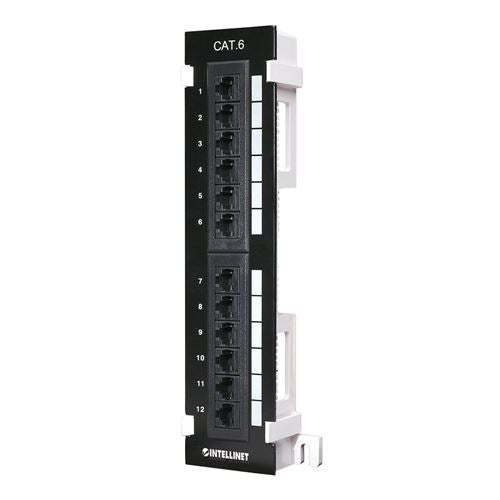 Intellinet Cat6 Wall-mount 12 Port Patch Panel — vista 1