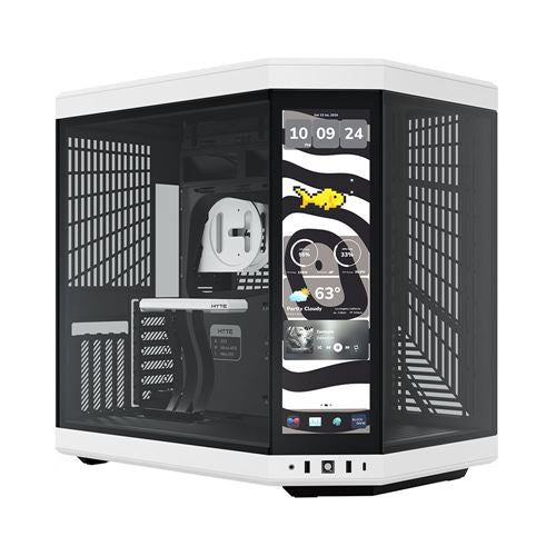 HYTE Y70 Touch Infinite Modern Aesthetic Tempered Glass ATX Mid-Tower Computer Case - Pand — vista 1