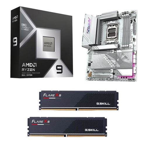 AMD Ryzen 9 9950X3D2, Gigabyte X870E Aorus Elite WiFi7 Ice AM5, G.Skill Flare X5 Series 32 — vista 1