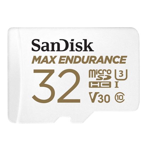 Sandisk 32 GB Max Endurance microSDHC Class 10 / UHS-3 Flash Memory Card with Adapter — vista 1