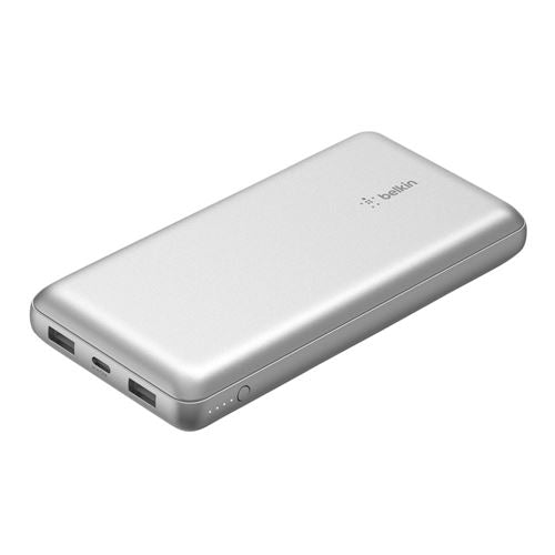 Belkin USB Type-C Portable Charger 20K Power Bank with USB-A to USB-C Cable - Silver — vista 1